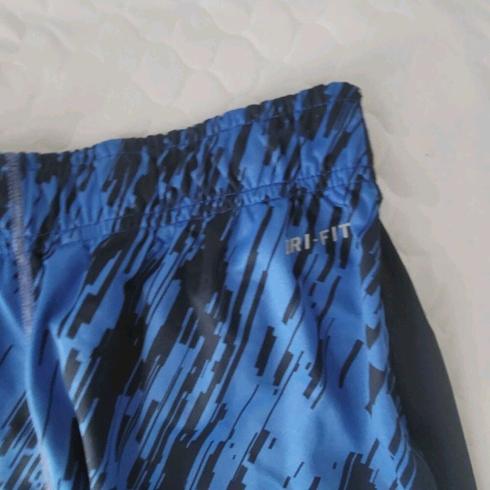 Nike Dri-Fit Activewear Shorts Mens Size S Small Blue Black Pockets - Picture 8 of 9